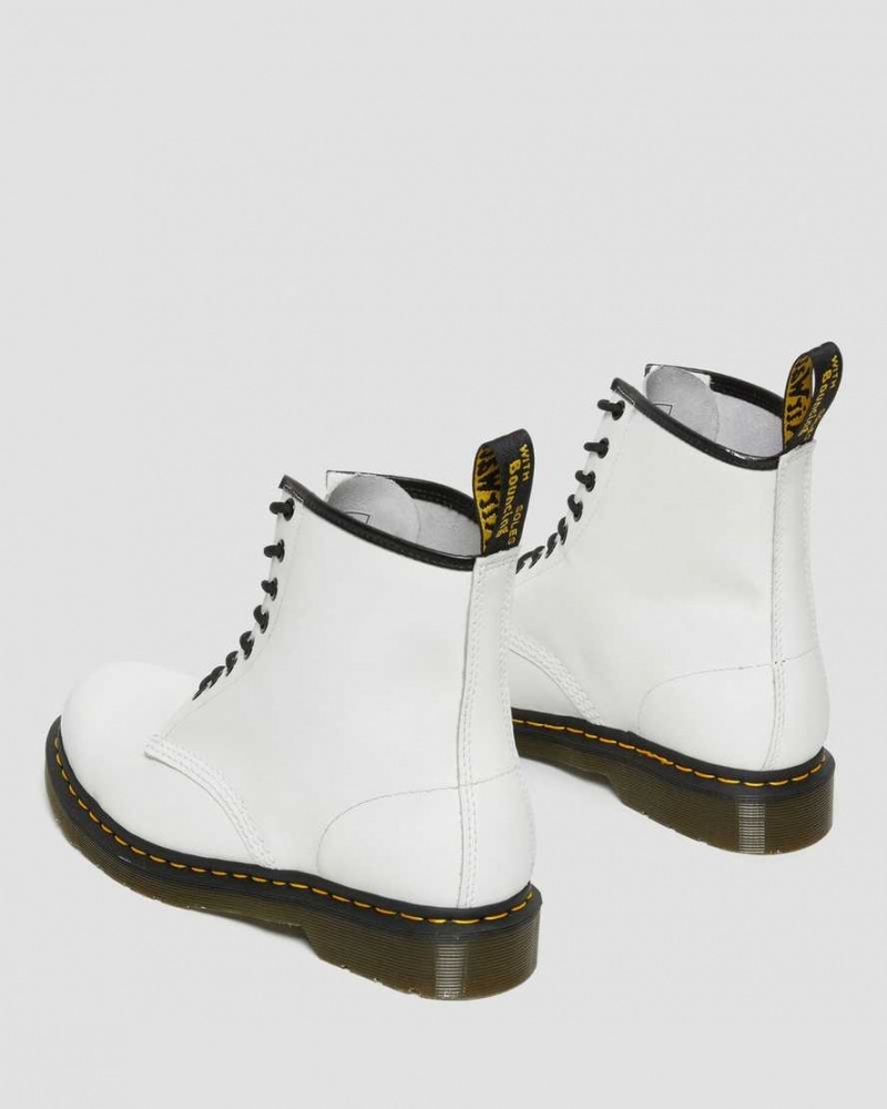 Botines Dr Martens En Linea 1460 Smooth Cuero Hombre Blancos