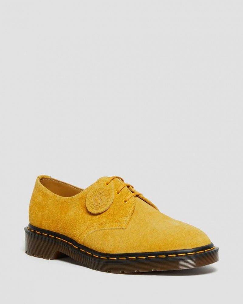 Comprar En Tienda Zapatos Oxford Dr Martens Outlet 1461 Made In England Gamuza Mujer Amarillos