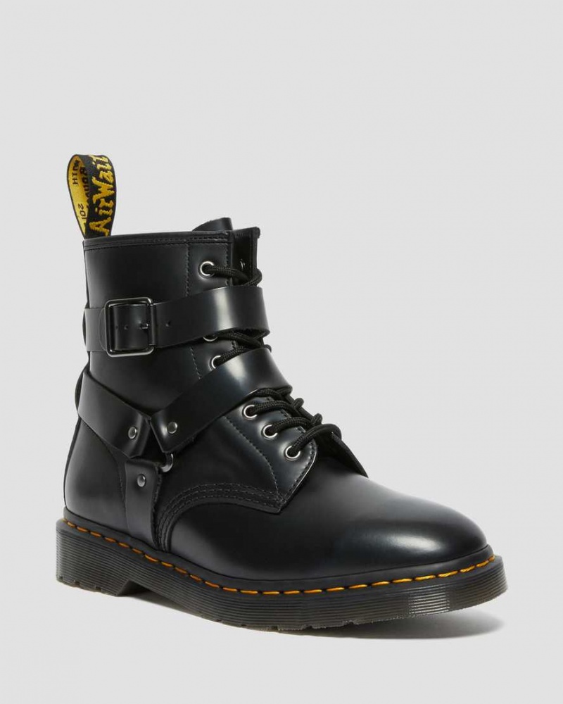 Botas con Cordones Dr Martens Mexico Ofertas Cristofor Cuero Harness Mujer Negros