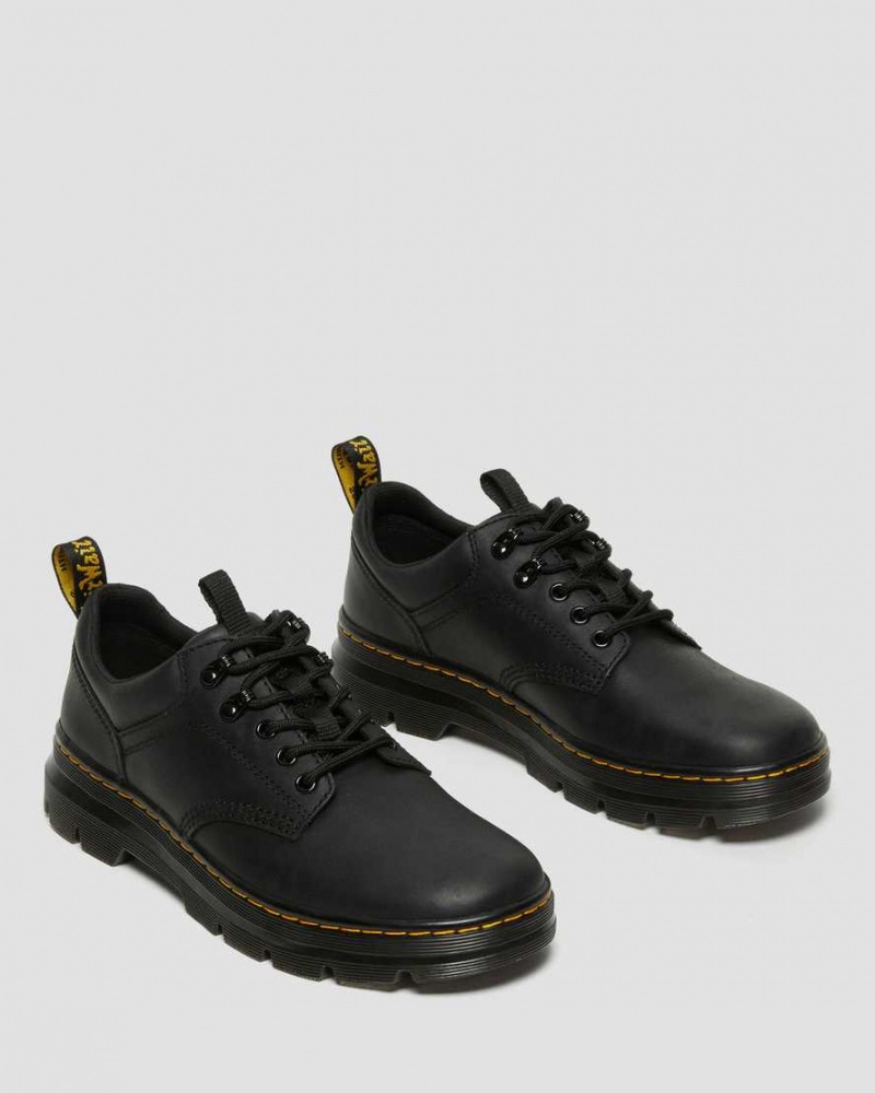 Outlet Zapatos Oxford Dr Martens Mexico Reeder Wyoming Cuero Utility Hombre Negros